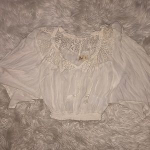 White flowy blouse